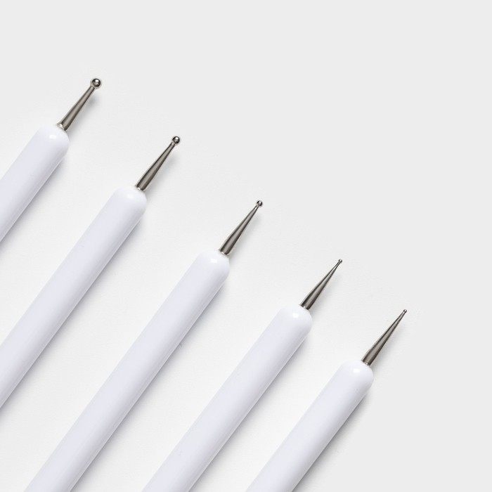 Набор кондитерских кисточек для декорирования Доляна «Алмаз», 5 шт, цвет белый Набор кондитерских кисточек для декорирования Доляна «Алмаз», 5 шт, цвет белый