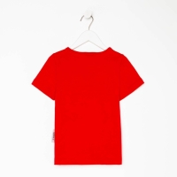 Футболка детская "Iron man" Мстители, рост 98-104, красный