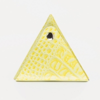 Монетница на кнопке, цвет жёлтый Монетница на кнопке, цвет жёлтый