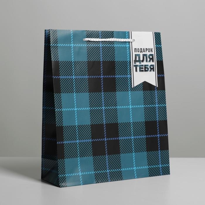 Пакет подарочный ламинированный, упаковка, &laquo;Real man&raquo;, ML 21 х 25 х 8 см