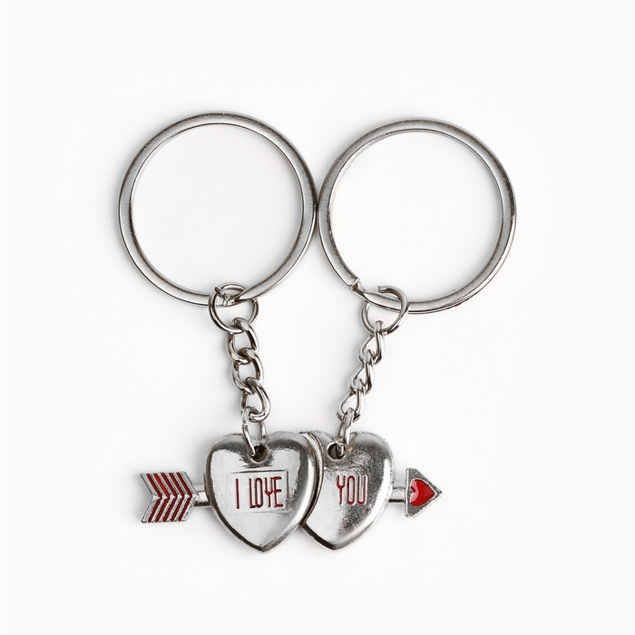 Брелок для ключей парный, &laquo;Дружба навеки&raquo;, металл, 9 х 14 см