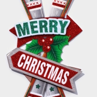 Декоративное украшение (подвеска) "Лыжи" 42,5х17 Декоративное украшение (подвеска) "Лыжи" 42,5х17