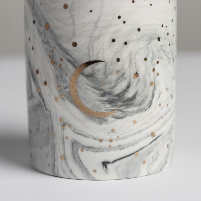 Горшок для цветов с тиснением, &laquo;Луна&raquo;, 8 х 9.5 см