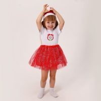 Карнавальный набор «Новогодний образ»: футболка, юбка, шапка, термонаклейка, рост 110–116 см Карнавальный набор «Новогодний образ»: футболка, юбка, шапка, термонаклейка, рост 110–116 см