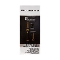 Фен-щетка Rowenta Magic Nature CF7826F0, 1200Вт, 2 скорости, 2 режима, чёрно-золотистый Фен-щетка Rowenta Magic Nature CF7826F0, 1200Вт, 2 скорости, 2 режима, чёрно-золотистый