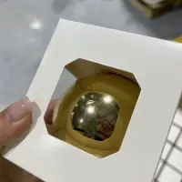 Оформительский шар Finery, 8 см, глянцевый золотистый