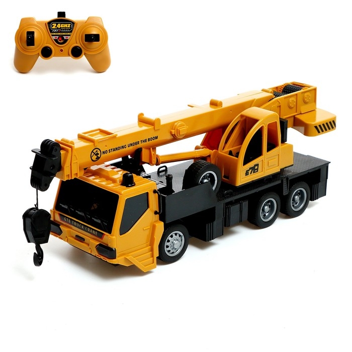 Кран радиоуправляемый «Стройка», подвижная стрела, работает от аккумулятора Кран радиоуправляемый «Стройка», подвижная стрела, работает от аккумулятора
