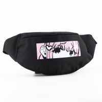 Сумка поясная «Аниме», 32х8х15 см, отдел на молнии, наружный карман, цвет черный Сумка поясная «Аниме», 32х8х15 см, отдел на молнии, наружный карман, цвет черный