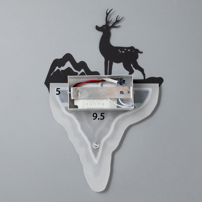 Бра Бра "Олень и гора" LED 11Вт 4000К черный 20х29х5 см