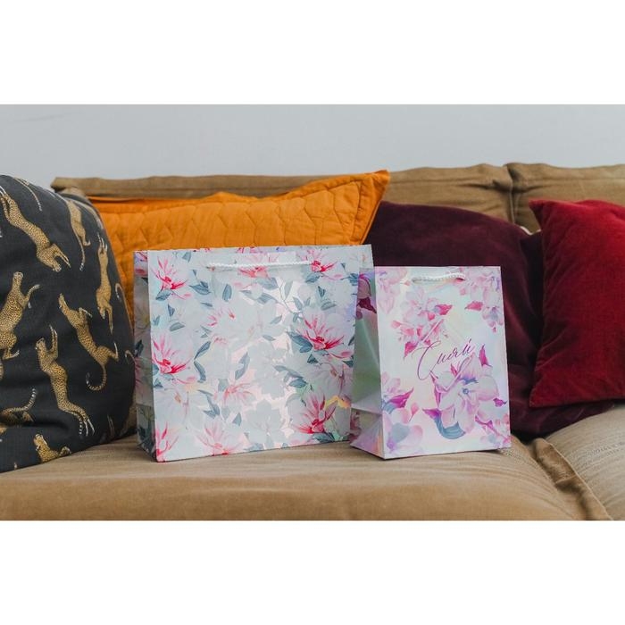 Пакет подарочный голографический, упаковка, «Сияй», 18 х 23 х 10 см Пакет подарочный голографический, упаковка, «Сияй», 18 х 23 х 10 см