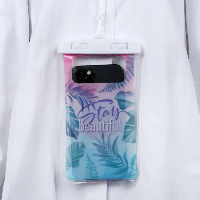 Водонепроницаемый чехол &laquo;Stay beautiful&raquo;, 12 х 21 см