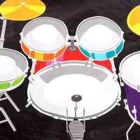 Музыкальный коврик «Барабанная установка», 78 × 60 см Музыкальный коврик «Барабанная установка», 78 × 60 см