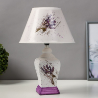 Лампа настольная керамика "Лаванда" Е14 25W 220В 37,5х25х25 см RISALUX