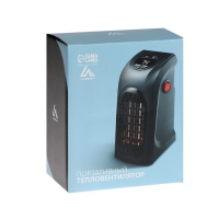 Портативный обогреватель Luazon LTO-02, 400Вт, 23 м&sup2;, 2 режима, чёрный, от сети