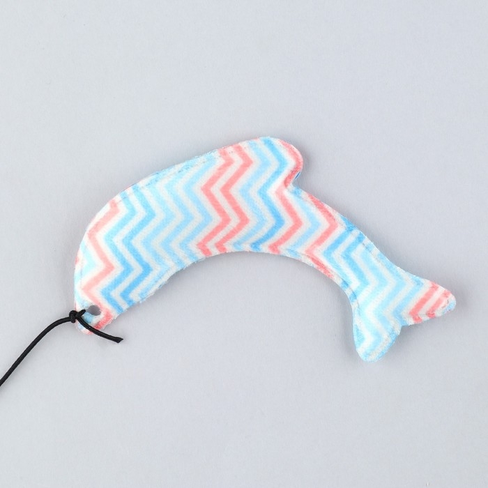 Дразнилка с игрушкой и шуршалкой &laquo;Дельфин&raquo;, 8 см