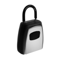 Ключница с кодовым замком ТУНДРА, с дужкой, серая, 80х70х35 мм Ключница с кодовым замком ТУНДРА, с дужкой, серая, 80х70х35 мм