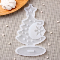 Силиконовая форма «3D Ёлка», 16×9,4 см, цвет прозрачный Силиконовая форма «3D Ёлка», 16×9,4 см, цвет прозрачный