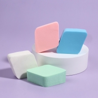 Спонжи для макияжа &laquo;Ромбы&raquo;, набор - 4 шт, 6,5 &times; 5 см, разноцветные