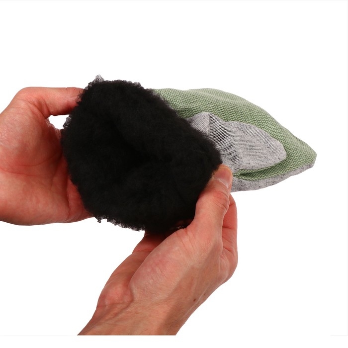 Рукавицы утеплённые, наладонник брезент ОП 420 г, утеплитель ватин, серые