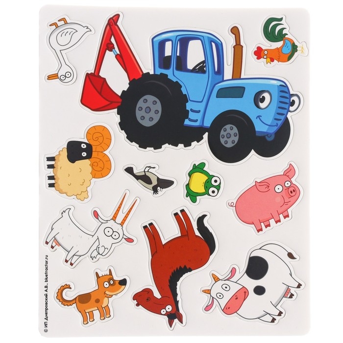 Магнитная игра &laquo;По полям, по полям!&raquo;, Синий Трактор