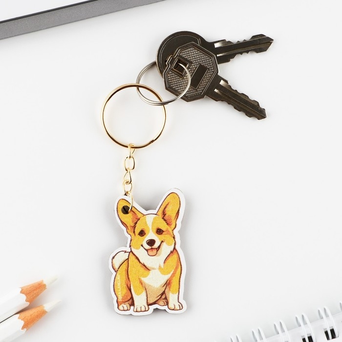 Подарочный набор блокнот и брелок «Корги» Подарочный набор блокнот и брелок «Корги»