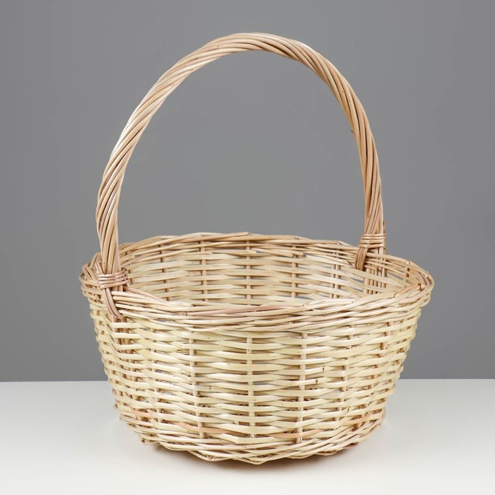 Корзина &laquo;Ягодное лукошко&raquo;, №2, Dдно=23 см, Dверх=33 см, H=15/35 см, лоза