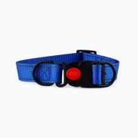 Ошейник из нейлона с фастексом 2,5 см, ОШ 31-48 см, синий
