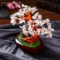 Сувенир бонсай "Денежное дерево с горным хрусталём" 204 шт 23х25х13 см