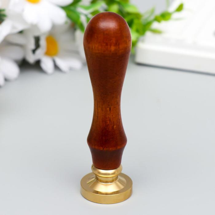 Печать для сургуча с деревянной ручкой Печать для сургуча с деревянной ручкой "Корона с буквой G" 9х2,5х2,5 см