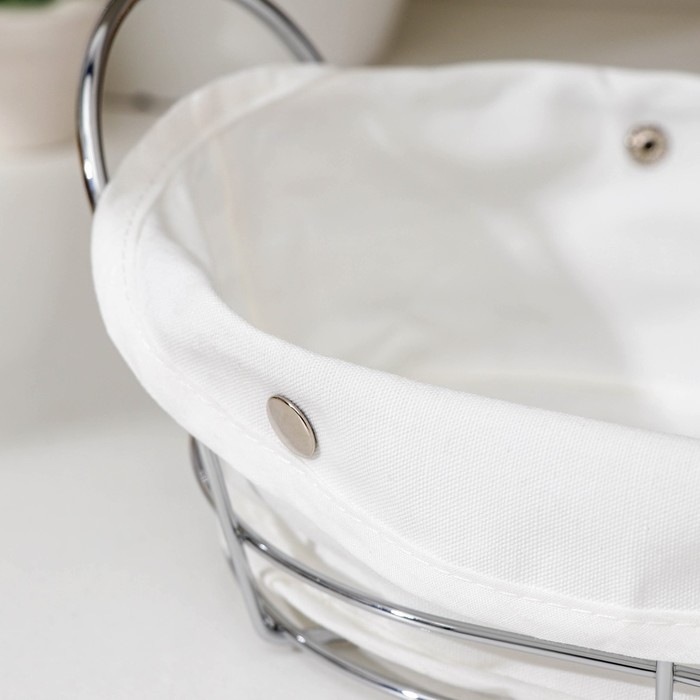 Корзина для хлеба Доляна, 29×19,5×10,5 см, цвет белый Корзина для хлеба Доляна, 29×19,5×10,5 см, цвет белый