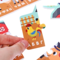 Мягкий пазл для малышей &laquo;Алфавит: Ферма&raquo;, 9 деталей, Крошка Я