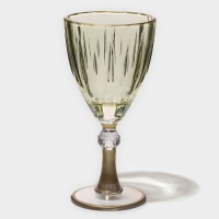 Бокал для вина стеклянный &laquo;Триумф&raquo;, 300 мл, 8,5&times;18,5 см, цвет зелёный