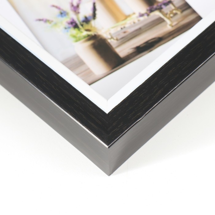 Фоторамка пластик на 6 фото Фоторамка пластик на 6 фото "Теплые воспоминания" с прищепками, черно-белый 53х30 см