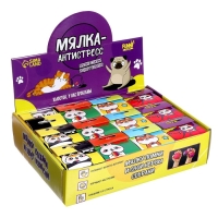 Антистресс сквиш мялка «Зверята», с пастой, цвета МИКС, в шоубоксе Антистресс сквиш мялка «Зверята», с пастой, цвета МИКС, в шоубоксе