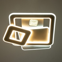 Люстра с ПДУ "Куб" LED 160Вт чёрно-белый 48х49,5х6 см BayerLux