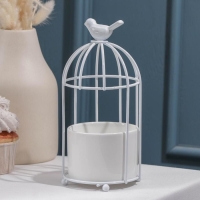 Конфетница керамическая &laquo;Голубка&raquo;, 200 мл, 9,5&times;18 см, цвет белый