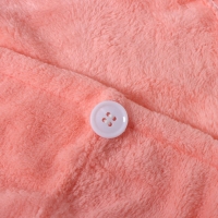 Чалма для сушки волос Доляна, микрофибра, с пуговкой, цвет розовый Чалма для сушки волос Доляна, микрофибра, с пуговкой, цвет розовый