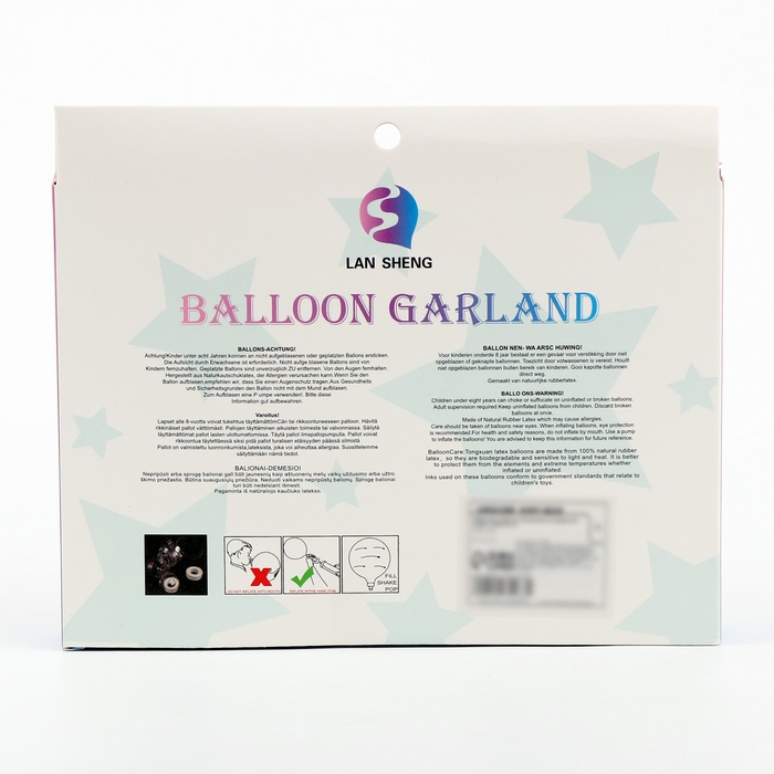 Набор для создания композиций из воздушных шаров, набор 52 шт., розовый, фиолетовый, синий Набор для создания композиций из воздушных шаров, набор 52 шт., розовый, фиолетовый, синий