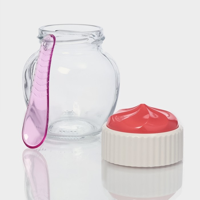 Банка стеклянная для сыпучих продуктов Cupcake, 210 мл, с крышечкой МИКС Банка стеклянная для сыпучих продуктов Cupcake, 210 мл, с крышечкой МИКС