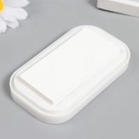 Штемпельная подушка для текстиля, дерева, бумаги "Белая керамика" 5,3х9,5 см Штемпельная подушка для текстиля, дерева, бумаги "Белая керамика" 5,3х9,5 см