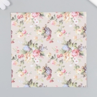 Набор бумаги для скрапбукинга 12 листов 12 дизайнов "Летнее цветение" 160 гр 15,2х15,2 см