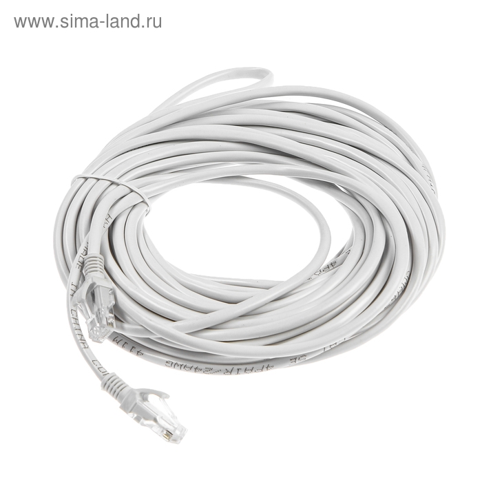 Патч-корд LuazON, UTP, 15 м, серый