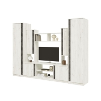 Гостиная Атлантида-5, 2800х510х2016, Крафт белый/Бетон темный Гостиная Атлантида-5, 2800х510х2016, Крафт белый/Бетон темный