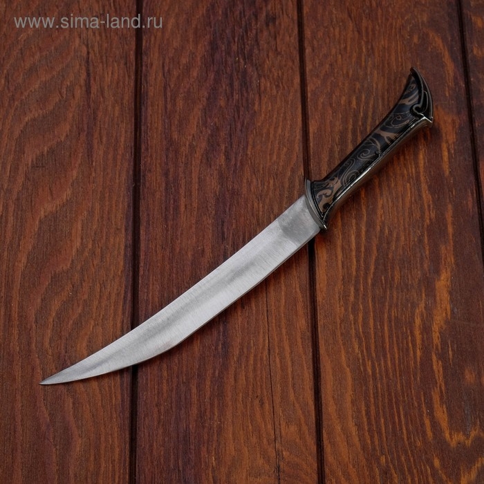 Нож черный в чехле (узор) пластик, 28 см Нож черный в чехле (узор) пластик, 28 см