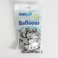 Шар латексный 14", хром Glossy, серебро, набор 50 шт. Шар латексный 14", хром Glossy, серебро, набор 50 шт.