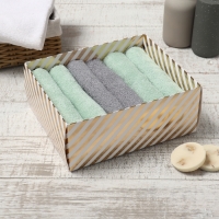 Набор махровых полотенец Этель Mint 30х30 см - 6 шт, 100% хлопок Набор махровых полотенец Этель Mint 30х30 см - 6 шт, 100% хлопок