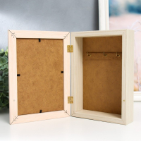 Ключница "Ключи от счастья" молочный дуб 15х21 см МИКС