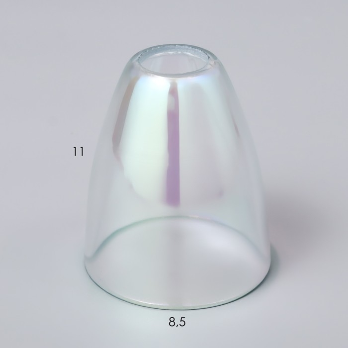 Плафон Аиша 1хЕ14 перламутровый 9х9х10,5см Плафон Аиша 1хЕ14 перламутровый 9х9х10,5см