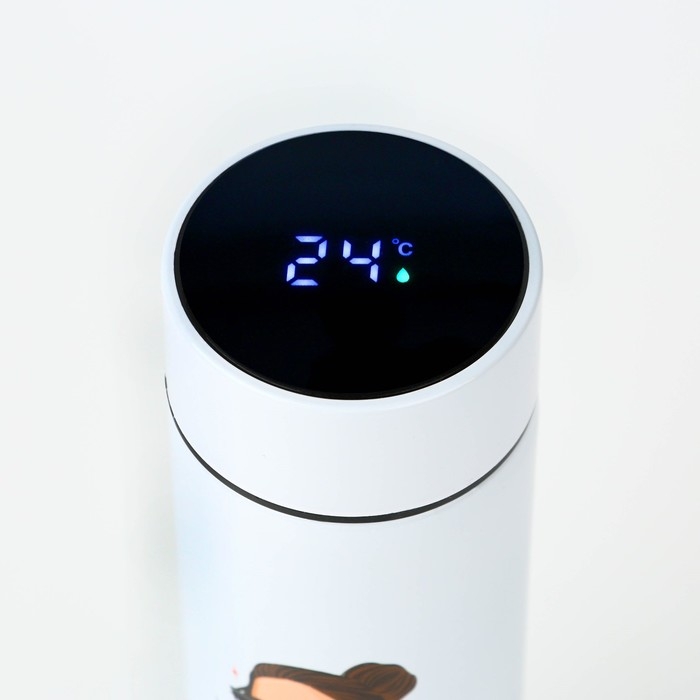 Термос с индикатором температуры &laquo;Уверенность&raquo;, 500 мл, сохраняет тепло 8-10 ч