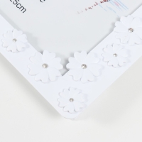 Фоторамка пластик 20х25 см "Незабудки со стразами" 27,5х32 см